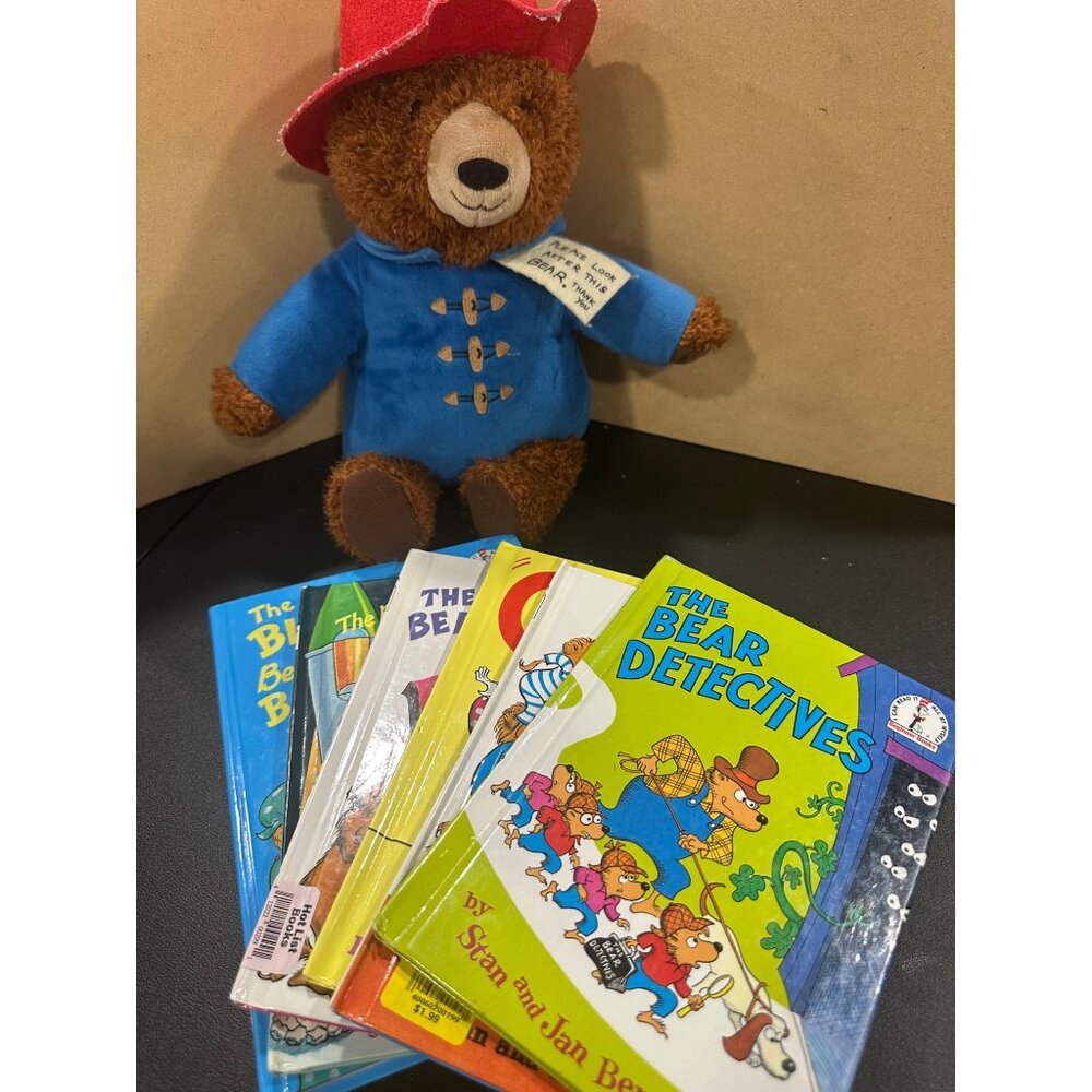 Bernstain bears 6 book bundle- “Bears on wheels” “B book” “on the moon”